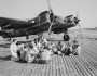 Aircrews of 16 Squadron SAAF and 227 Squadron RAF sitting in a dispersal at Biferno, Italy, prior to taking off to attack a German headquarters building in Dubrovnik, Yugoslavia.