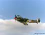 Spitfire Mk IXe 5553 of the SAAF Museum historic Flight in 1996.