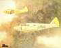 Oxford IIs of 42 AS based at Port Elizabeth during 1944. Painting by Ron Belling.