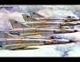 Flight of Mirage IIICZ's in early colour scheme.