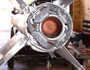 Thrust vectoring vanes.